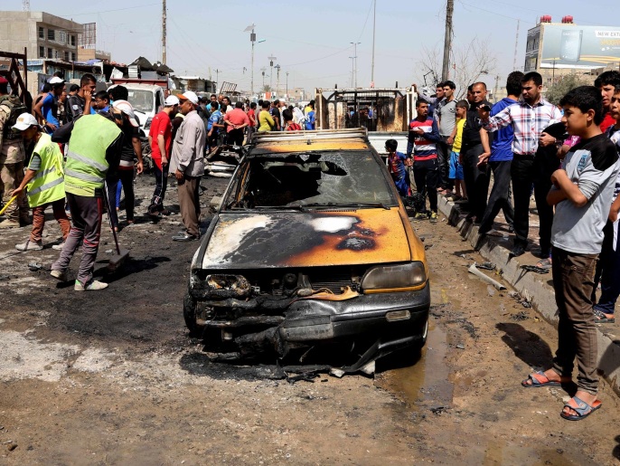 أكثر من 13 هجوما بسيارات ملغمة هزت الأربعاء بغداد (أسوشيتد برس)