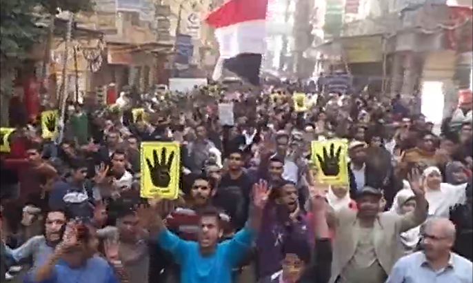 مظاهرات مناوئة للانقلاب في الإسكندرية