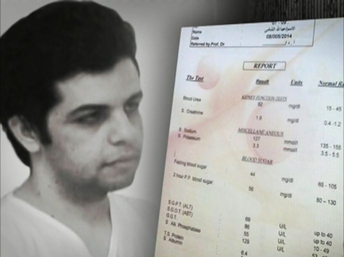 أنذرت تحاليل طبية أخذت من دم الزميل/ عبد الله الشامي/ المعتقل في السجون المصرية منذ أغسطس الماضي، أنذرت بخطر يعرّض صحته للخطر بشكل حاد.