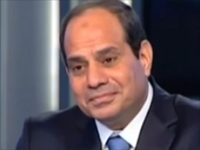 السيسي رفض الإفصاح عن برنامجهالانتخابي متذرعا بدواعي الأمن القومي (الجزيرة)
