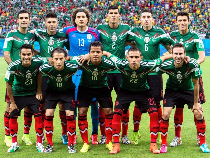 ‪منتخب المكسيك جمع سبع نقاط واحتل المركز الثاني‬ (غيتي)