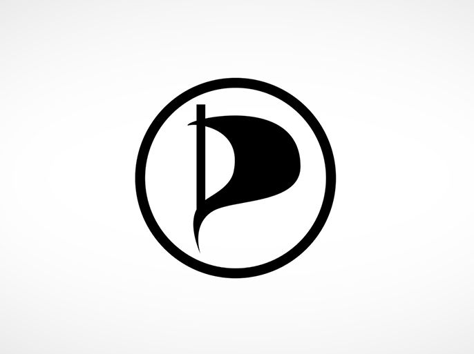 شعار حزب القراصنة الألماني.