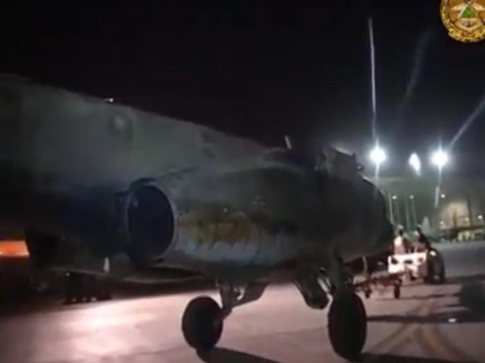 A screenshot of a handout video grab made available by the Iraqi Ministry of Defence on 29 June 2014 shows a Russian jet fighter Sukhoi Su-25 being towed at the tarmac of an undisclosed airfield, Iraq, 29 June 2014. Five Russian jet fighters had arrived in Iraq under a military deal with Moscow as the country is roiled by an Islamist-led insurgency. 'The first batch of Sukhai Su-25 jets have arrived in the Iraqi territory, which will enhance the combat capability of the Iraqi Air Force in eliminating terrorism,' the Defense Ministry said in a statement. The jihadist Islamic State in Iraq and the Levant (ISIL) has seized large swathes of northern and western Iraq this month after a collapse in government security forces. EPA/IRAQI MINISTRY OF DEFENCE