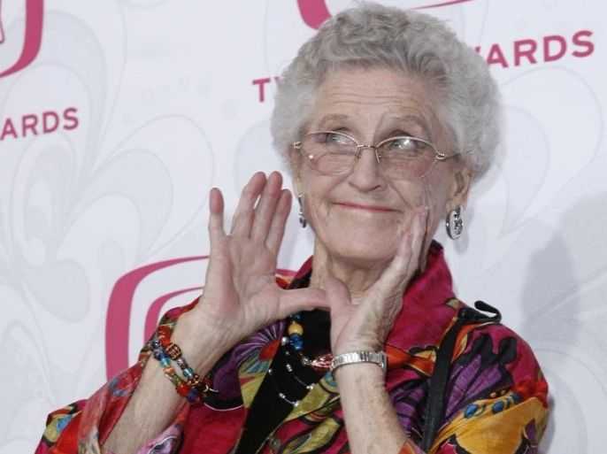 FILE - In this April 14, 2007, file photo, Ann B. Davis arrives at the 5th Annual TV Land Awards in Santa Monica, Calif. Emmy-winning actress Davis, who played the housekeeper on "The Brady Bunch," has died at a San Antonio hospital on Sunday, June 1, 2014. She was 88. (AP Photo/Gus Ruelas, File)