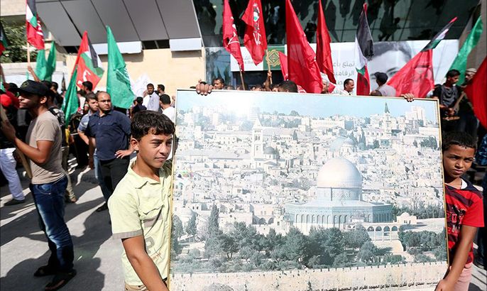 مسيرة بغزة نصرة للمسجد الأقصى