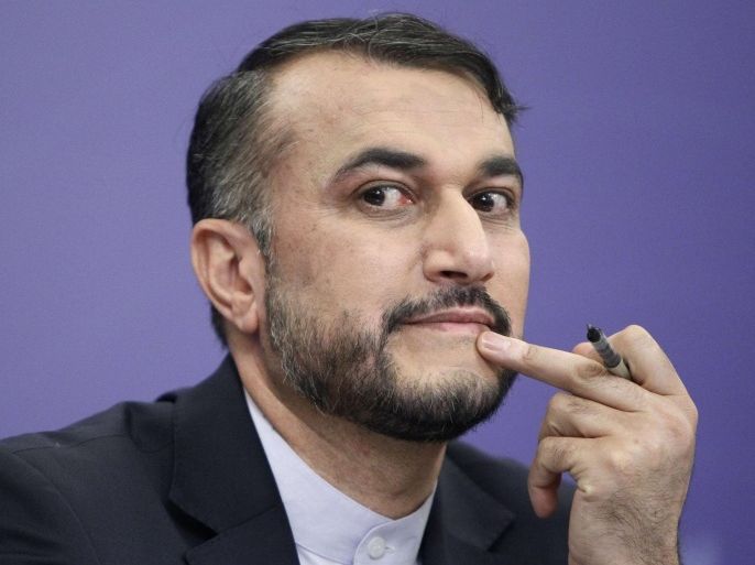 Iran's Deputy Minister for Arab and Foreign Affairs Hossein Amir Abdollahian attends a news conference in Moscow, September 10, 2013. REUTERS/Maxim Shemetov