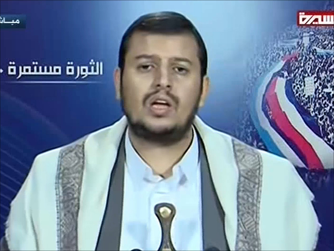 ‪عبد الملك الحوثي هدد السبت الماضي باجتياح مأرب الغنية بالنفط‬ (الجزيرة)