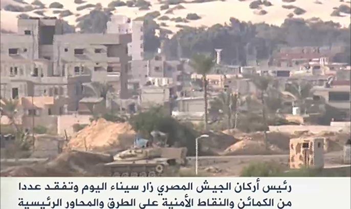 الجيش المصري يواصل إخلاء منازل رفح لليوم الثاني