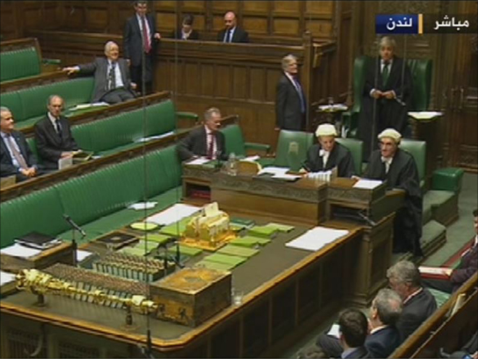 ‪مجلس العموم البريطاني صوت مؤخرا على مذكرة تدعو للاعتراف بدولة فلسطين‬ (الجزيرة)