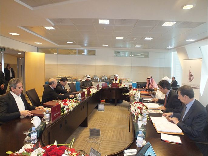 جانب من الاجتماع الثالث لمجلس أمناء المنظمة العالمية للنهوض باللغة العربية1