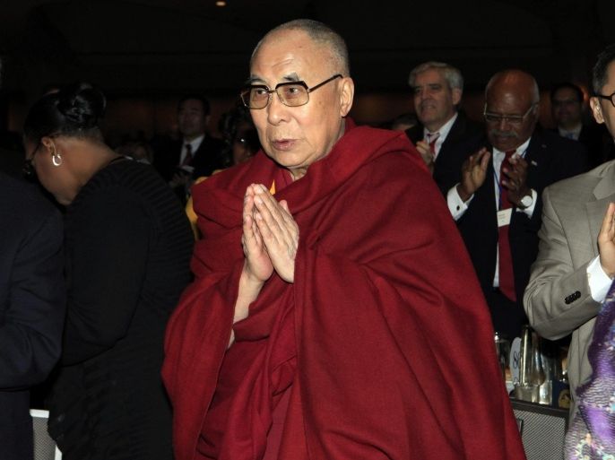 The Tibetan spiritual leader, the Dalai Lama during the annual Natrional Prayer Breakfast in Washington, DC, USA, 05 February 2015. The National Prayer Breakfast is hosted by members of the United States Congress and held in on the first Thursday of February.