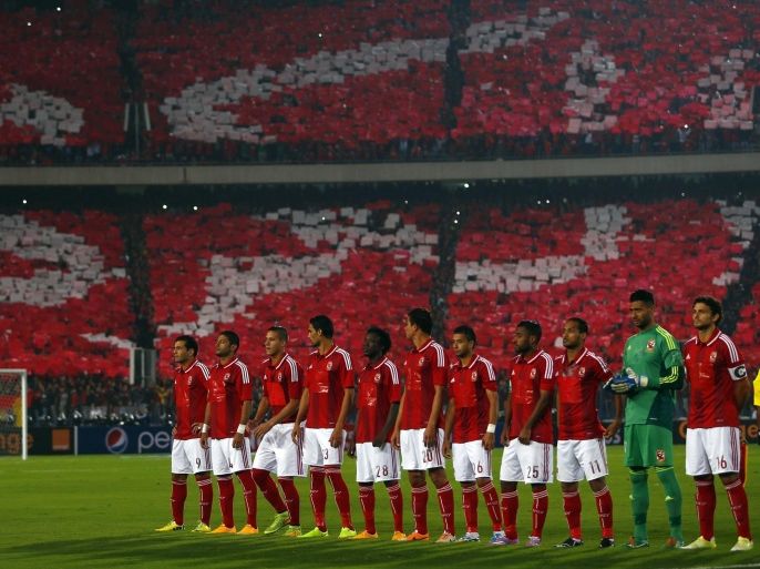 Players of Egypt's Al Ahly are seen before their African Confederations Cup final soccer match against Ivory Coast's Sewe Sport at Cairo stadium, December 6, 2014. REUTERS/Amr Abdallah Dalsh (EGYPT - Tags: SPORT SOCCER)