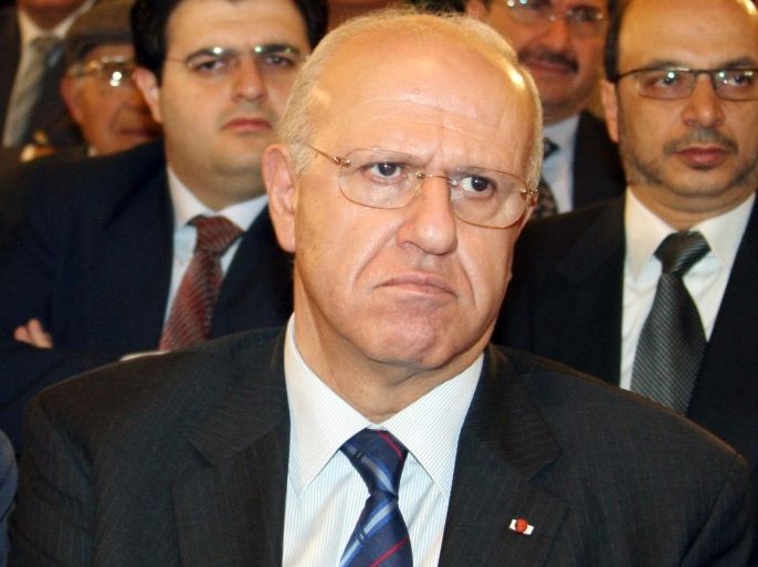 An April 14, 2009 file photo shows Lebanese former information minister Michel Samaha attending the opening of the Syrian-Lebanese Relations Conference, with the participation of 150 prominent intellectuals and researchers from both countries, in Damascus. The United States on December 17, 2012, named former Lebanese information minister Michel Samaha a 'specially designated global terrorist' for allegedly aiding the regime of Syrian President Bashar al-Assad to launch attacks in Lebanon. Samaha, 64, who has both Lebanese and Canadian nationality, was minister of information and tourism in the 1990s.