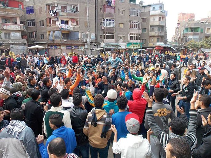 مظاهرات اليوم الجمعة في المطرية شرقي القاهرة.
