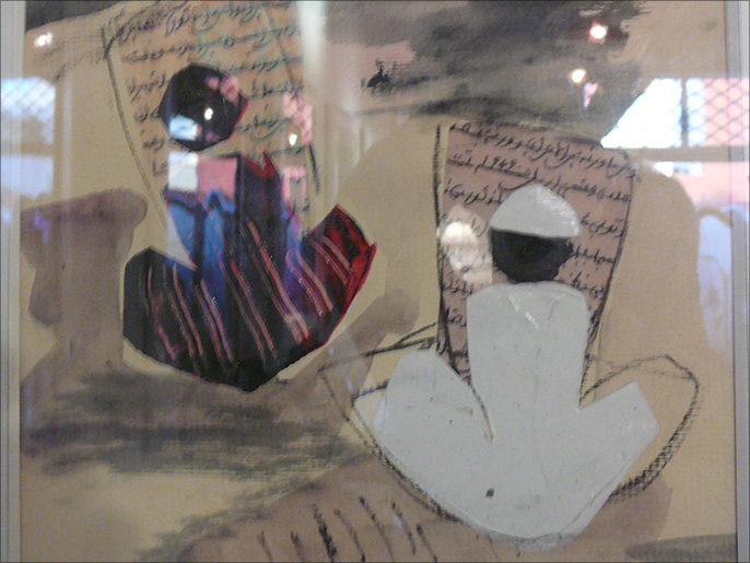 فنانون أشاروا إلى أن الفنانة العراقية تترك الأفق للجوهري في اللوحة (الجزيرة)