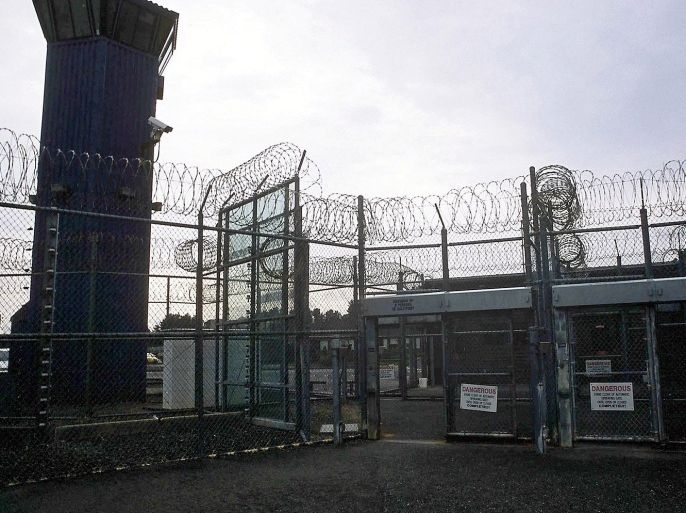 An interior courtyard at Pelican Bay prison in Crescent City, California is seen in this file photo taken April 27, 2005. About 29,000 California prison inmates, including inmates at Pelican Bay, refused meals on July 9 to protest what prisoner advocates say are inhumane conditions in the state's highest-security lockups, where inmates are housed in isolated cells for up to 23 hours per day.