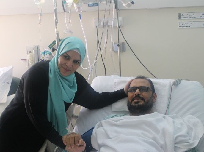 : المتبرعة الأردنية وزوجها الذي أجريت له الزراعة مؤسسة حمد الطبية