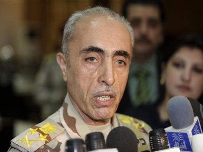 Iraqi Army Chief of Staff Gen. Babaker Shawkat Zebari, speaks to the media during a conference to discuss Iraqi army plans and the preparations to handle security after the U.S. army withdrawal, in Baghdad, Iraq, Sunday, Dec. 18, 2011.