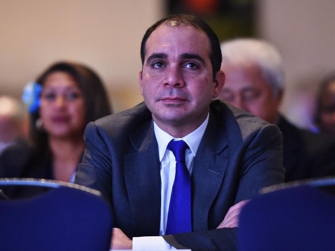VANCOUVER, BC - JULY 05: Prince Ali Bin Al Hussein of Jordan looks on during the third day of the 6th FIFA Women's Football Symposium at the Hyatt hotel on July 5, 2015 in Vancouver, Canada.