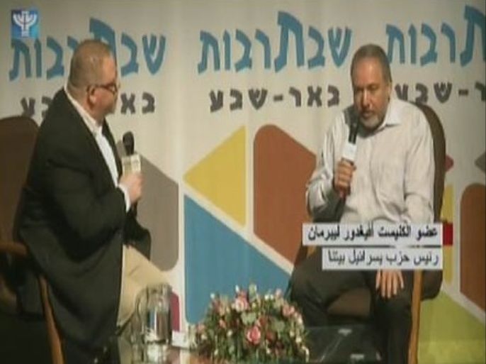 أفيغدور ليبرمان رئيس حزب إسرائيل بيتنا ووزير الخارجية الإسرائيلي السابق