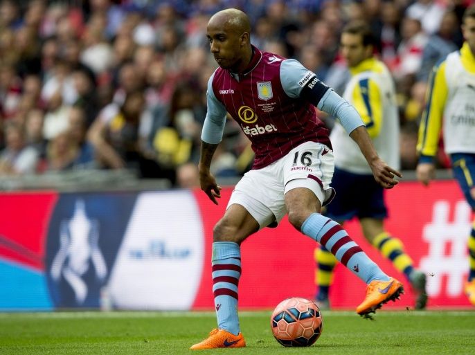LONDON, ENGLAND - MAY 30 : Fabian Delph of Aston Villa during the FA Cup Final match between Aston Villa and Arsenal at Wembley Stadium on May 30, 2015 in London, England.