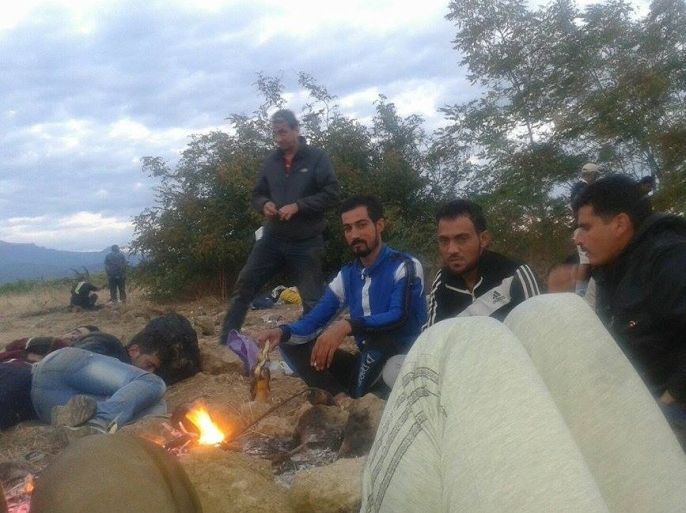 الحدود المقدونية - شباب من الحسكة خلل رحلة اللجوء نحو ألمانيا