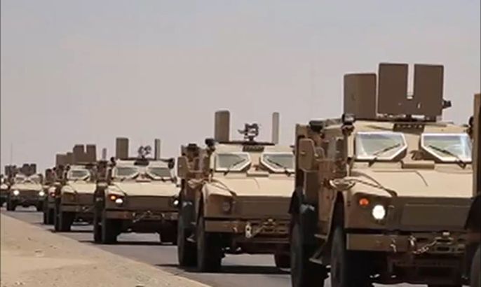 قوات التحالف البرية تشارك بعملية عسكرية بمأرب