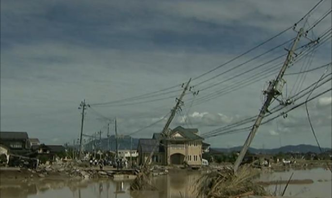 فيضانات عارمة في مناطق عدة في اليابان