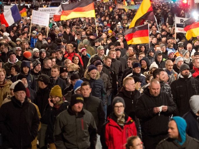 تظاهرة لحركة بيغيدل المناهضة للاجئين - ألمانيا