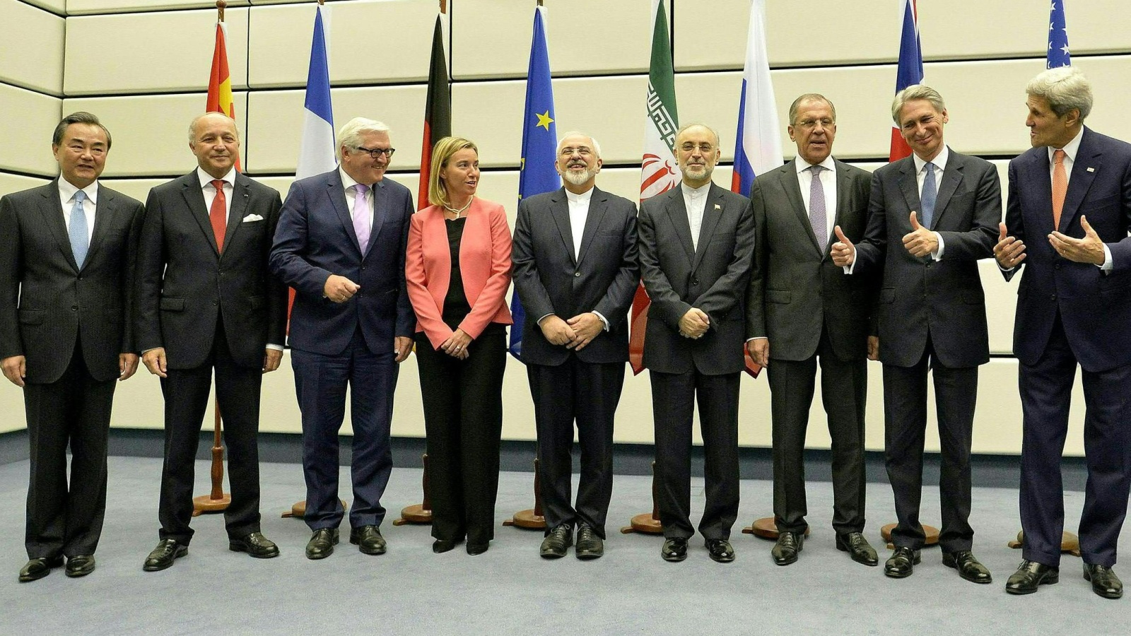 ‪القوى الكبرى تمكنت من إبرام الاتفاق النووي مع إيران في فيينا في 14 يوليو/تموز 2015 بعد جهود مضنية لسنوات (‬ الأوروبية)