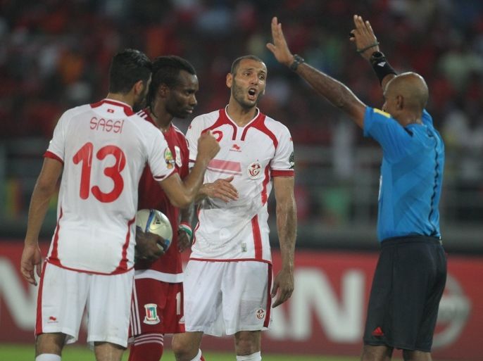 باتا(غينيا الاستوائية) ـ 31 يناير كانون الثاني 2015 ـ منتخب تونس انسحب من ربع نهائي كأس أمم إفريقيا 2015 في غينيا الاستوائية