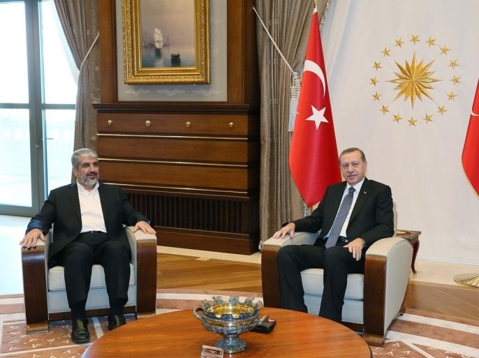 لقضية الفلسطينية على طاولة المباحثات بين أردوغان ومشعل سبتمبر 2015