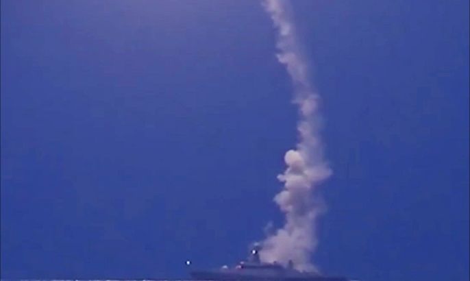 إطلاق 26 صاروخا روسيا من بحر قزوين على سوريا