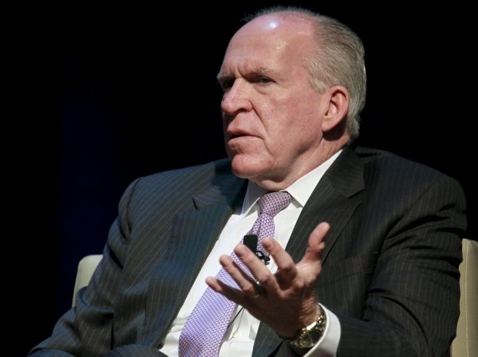 U.S. Central Intelligence Agency (CIA) Director John Brennan takes part in a conference on national security titled "The Ethos and Profession of Intelligence" in Washington October 27, 2015. REUTERS/Yuri Gripas