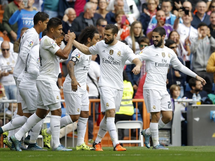 ‪ريال مدريد يتصدر الدوري الإسباني ويحتل المركز الأول في مجموعته بدوري الأبطال‬ (أسوشيتد برس)