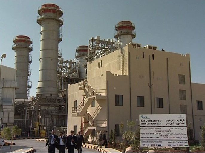 محطة كهرباء في العاصمة الأردنية عمان