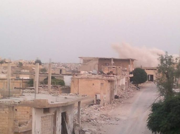 قصف على كفرنبودة بريف حماة بالأسلحة الروسية-2015
