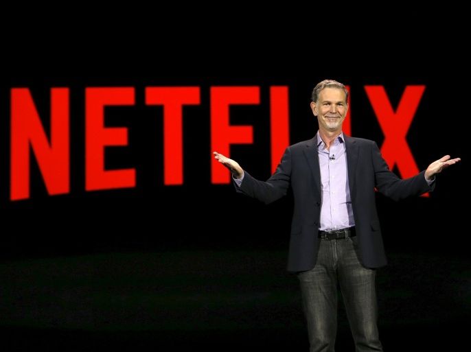 Reed Hastings, co-founder and CEO of Netflix, delivers a keynote address at the 2016 CES trade show in Las Vegas, Nevada January 6, 2016. REUTERS/Steve Marcus