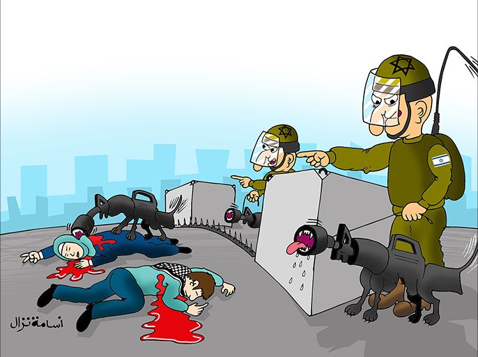مدى الخوف الذي يكتنف الجنود حتى بعد قتلهم للفلسطينيين وتمتسرهم خلف الحواجز- اسامة نزال-الجزيرة نت