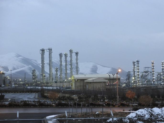 FILE - In this Jan. 15, 2011 file photo, Iran's heavy water nuclear facility is backdropped by mountains near the central city of Arak, Iran. Intelligence officials say the deal requires Iran to provide an unprecedented volume of information about nearly every aspect of its existing nuclear program. That data will make checking up on Iran’s compliance with the deal easier, U.S. intelligence officials say, because it will shrink Iran’s capacity to hide a covert weapons program. (AP Photo/ISNA, Hamid Foroutan, File)