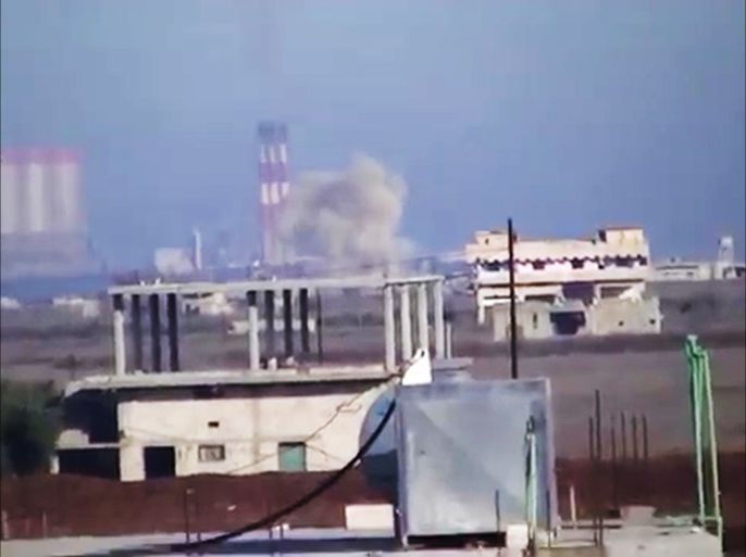 الطيران الحربي الروسي يقصف بلدة غرناطة بريف حمص