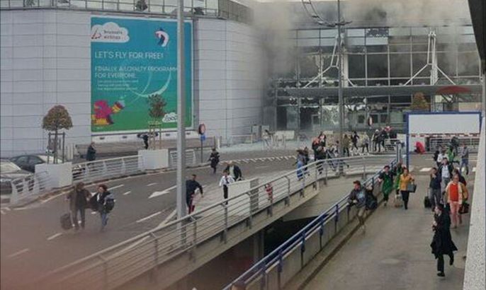 انفجاران في مطار بروكسل