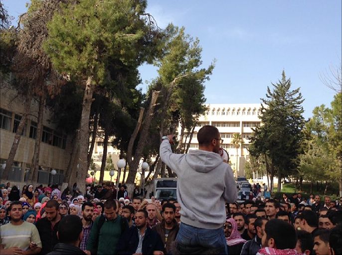 إعتصام الطلاب في الأردن