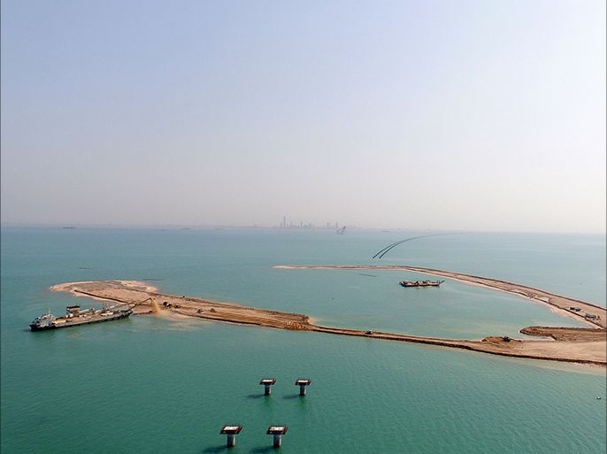 مشروع جسر الشيخ جابر البحري الذي يربط مناطق العاصمة بأخرى شمالية - المصدر - إدارة العلاقات العامة وزارة الاشغال.