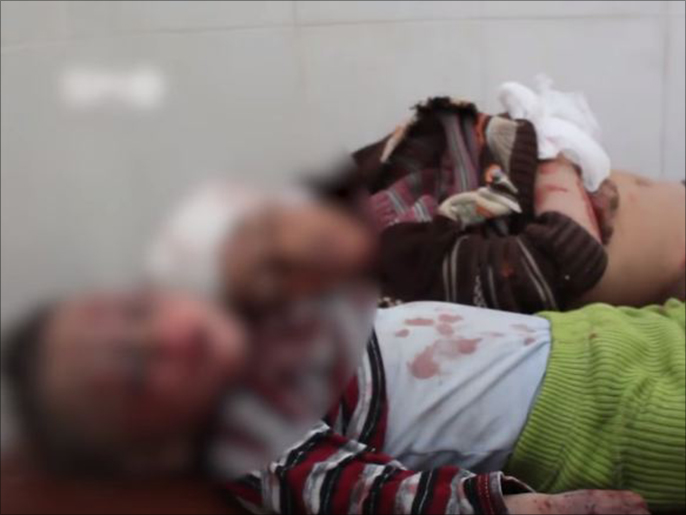 ‪النظام ارتكب مجزرة ببلدة دير العصافير وقتل 12 طفلا‬ (ناشطون)