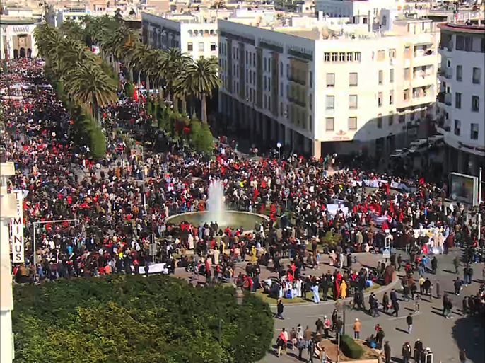 مسيرة بمشاركة عشرات آلاف المغاربة احتجاجا على تصريحات بان غي مون بشأن الصحراء الغربية