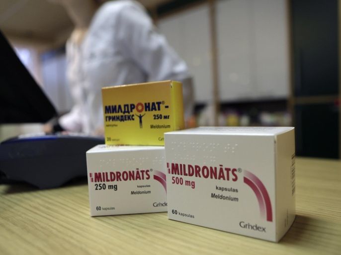 Mildronate (Meldonium) medication is pictured in the pharmacy in Saulkrasti, Latvia, March 9, 2016. REUTERS/Ints Kalnins