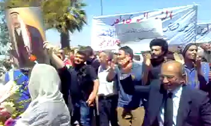 مظاهرة في محافظة السويداء ضد نظام الأسد