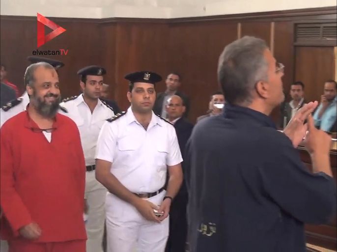 عصام سلطان والبلتاجي أمام قاضي المحكمة