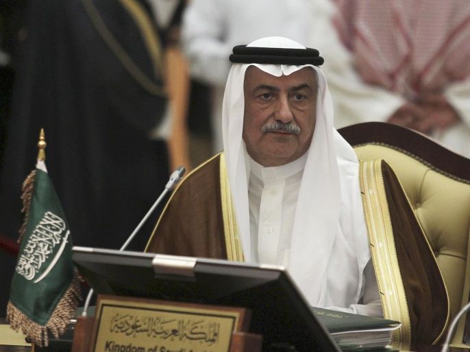 Saudi Arabia's Finance Minister Ibrahim Alassaf attends a meeting of Gulf Arab monetary and finance officials in Riyadh October 5, 2013. The central bank of Saudi Arabia, one of the world's top holders of U.S. government bonds, said on Saturday it was not worried by the political deadlock in Washington that could cause the United States to default on its debt. The U.S. Congress must agree on a measure to raise the nation's $16.7 trillion debt ceiling by Oct. 17 or ri